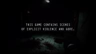 Nel pieno stile dei survival horror vecchio stampo, il messaggio indica che il gioco contiene immagini violente e sanguinose.
